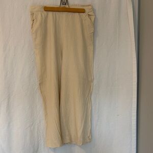 Women's Straight-Leg Cropped Pants with Pockets, XL